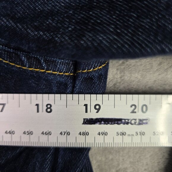 Womens Tommy Bahama Blue Denim Peplum Jacket Flared Sleeves & Frayed Hem Size S - Picture 4 of 6